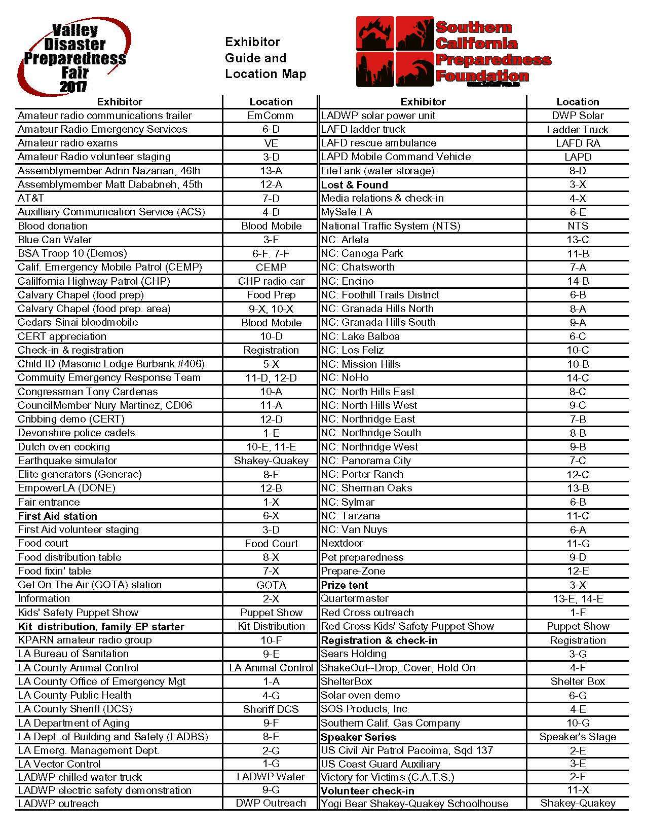Fair Layout and Exhibitor Guide